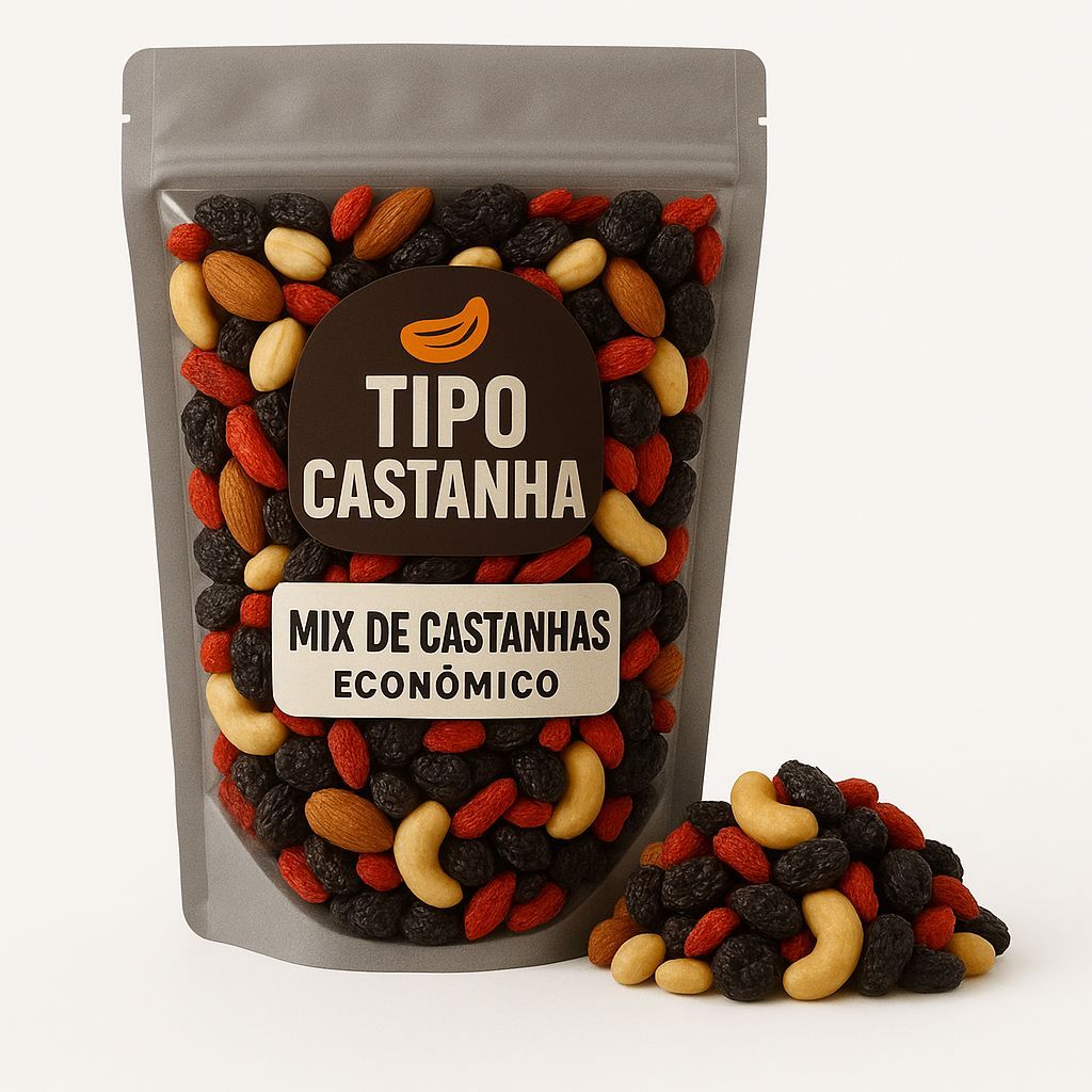 Mix de Castanhas econômico, castanhas, nozes, Amendoim.