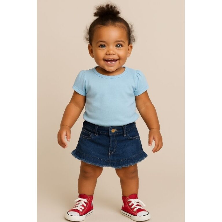 SHORT SAIA JEANS INFANTIL DE BEBÊ MENINA COM CONF