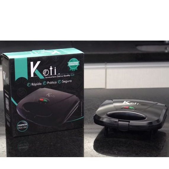 Sanduicheira Grill Unic Koti Preta 750w 110v 220v