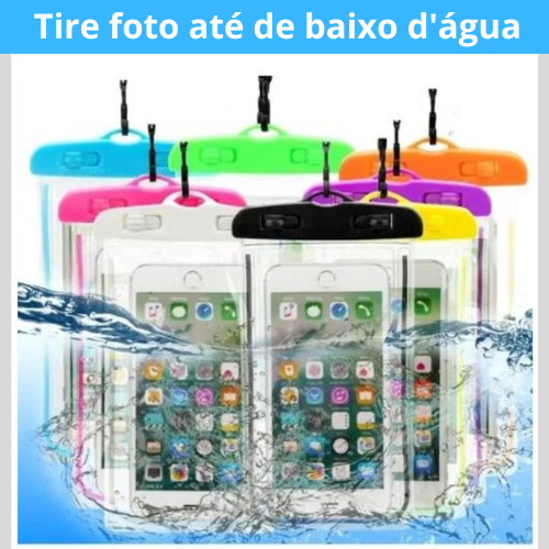 capinha celular à prova dágua impermeável bolsa