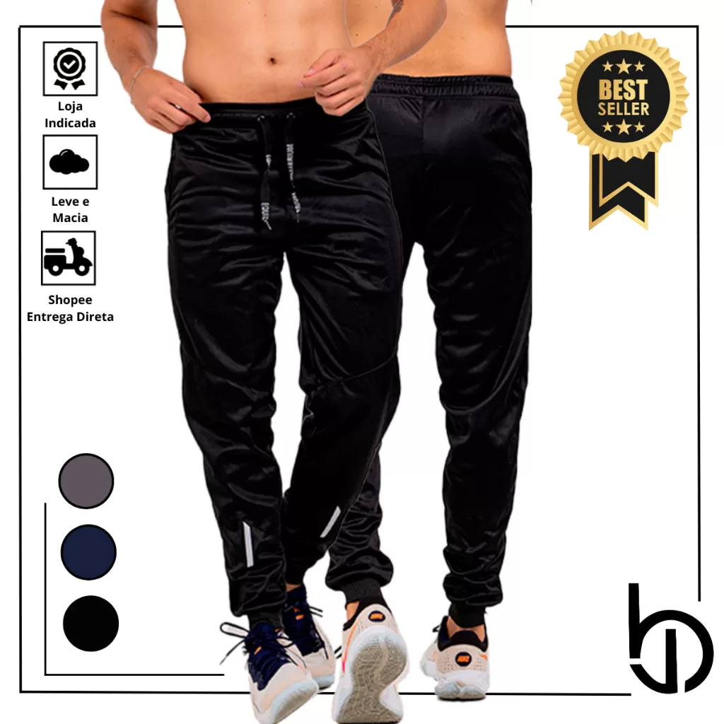 Calça Chimpa Peluciada Masculina jogger Básica Inverno Plus size TAM. P ao GG