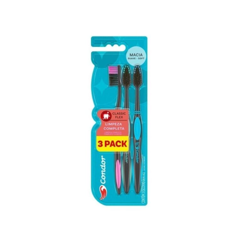 Kit Escova de Dente Condor Classic Flex Macia c/3u