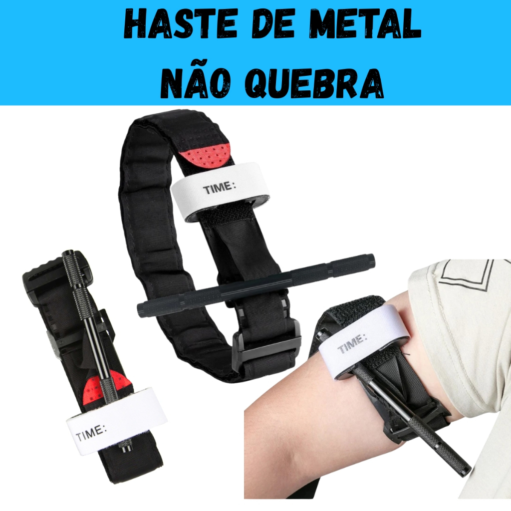 Torniquete Tático Aph Primeiros Socorros EDC Haste Alumínio Profissional