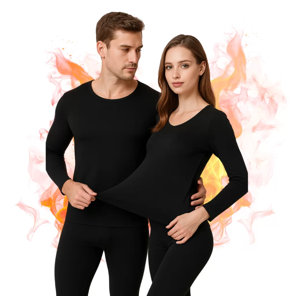 Kit 2 Conjunto Térmico Masculino e Feminino Segunda Pele Flanelado Frio Inverno