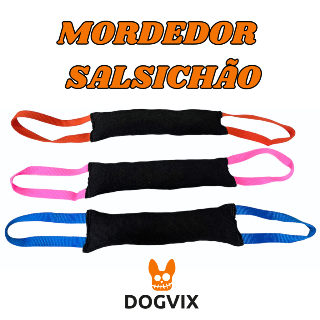 Mordedor Pillow Salsichão Para Pet Adestramento Pitbull Dogvix Golden
