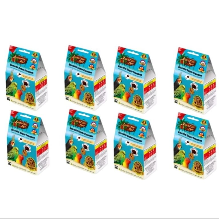 Kit 8 Biscoitos Para Calopsita Petisco Biscottini 