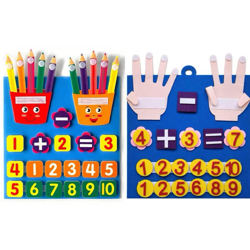 Jogos Brinquedos Para Crianças Matemática Números De Dedos Contagem Educação Aprendizagem Montessori