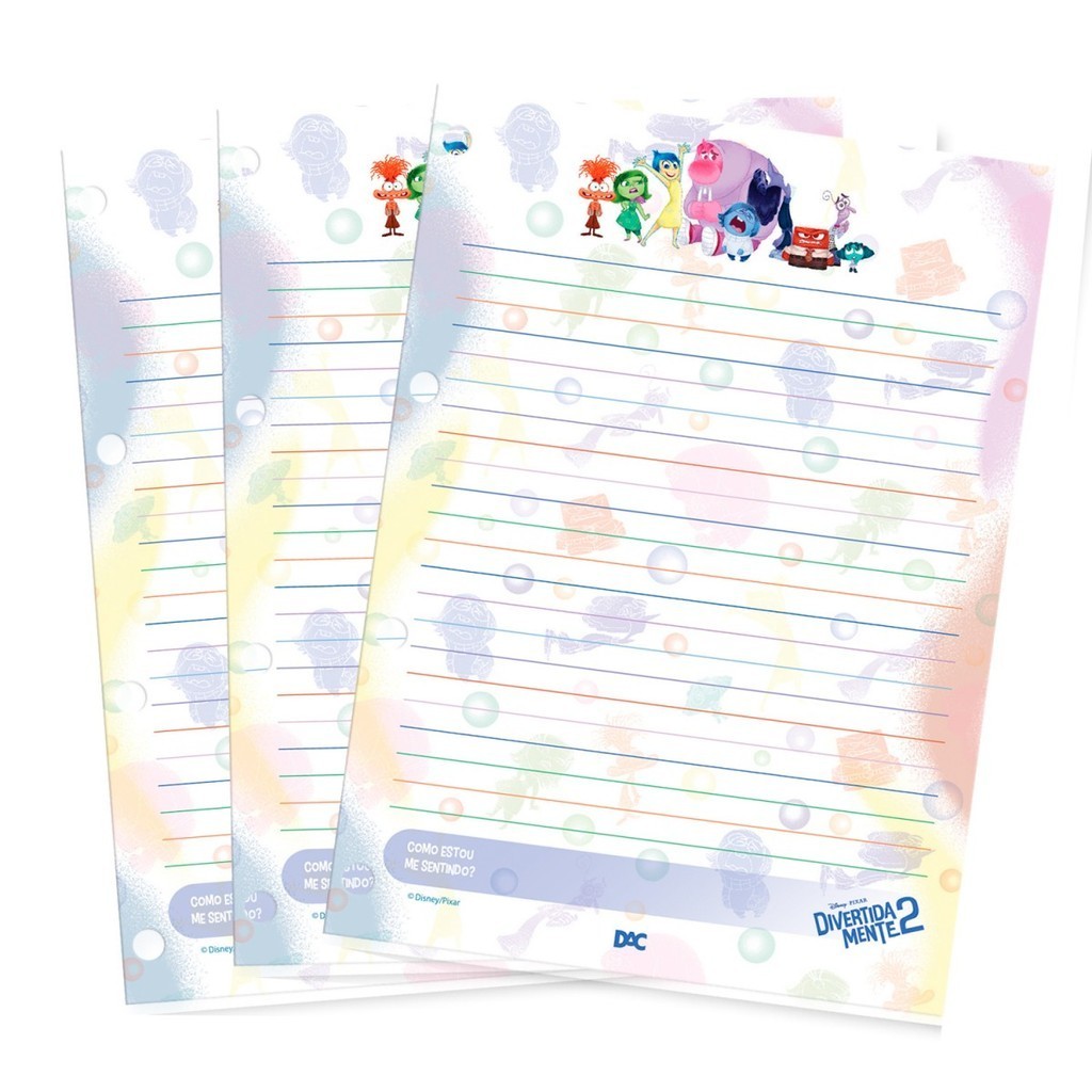Refil P/ Fichário Universitário Divertida Mente2 – Dac