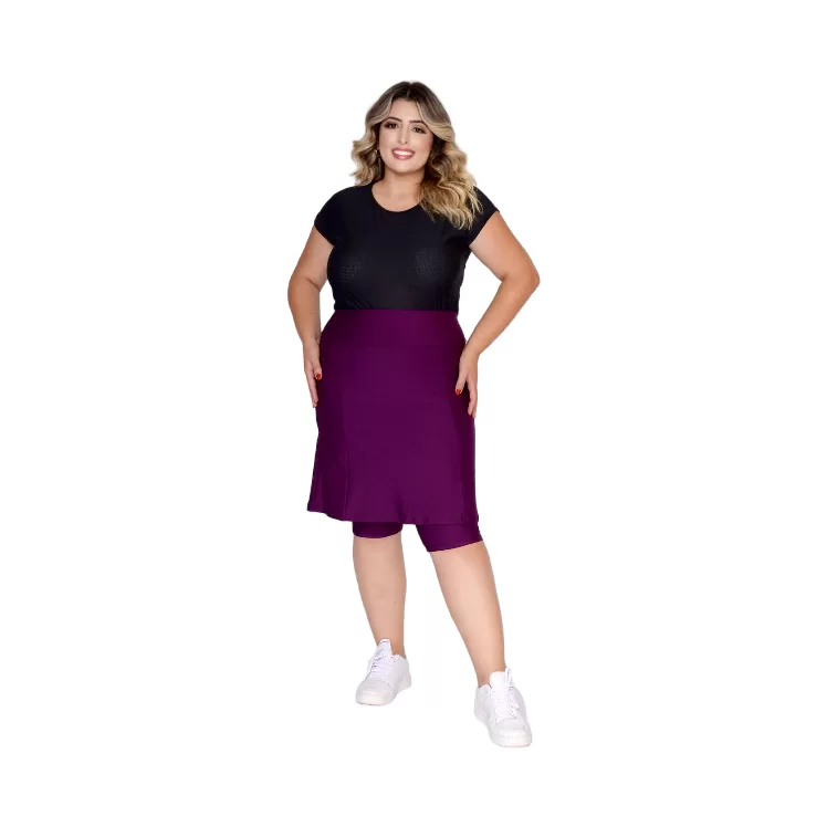 Short Saia Para Academia Roupa Feminina Fitness Ev