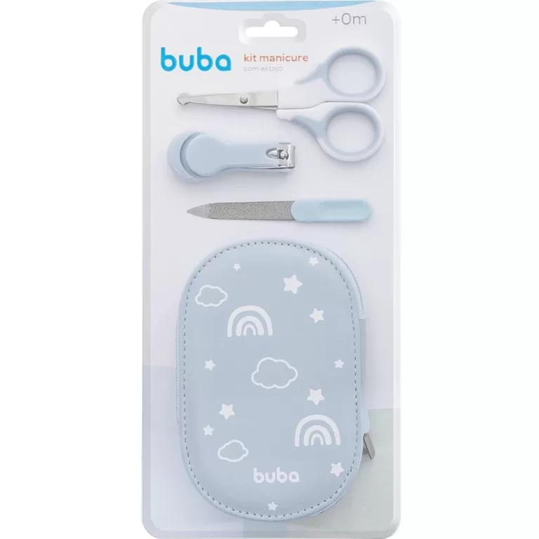 Kit Higiene Buba Kit Manicure Com Estojo Azul Buba