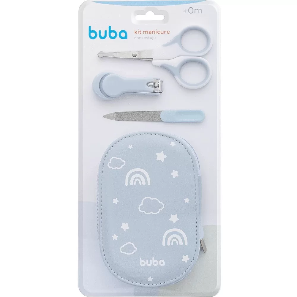 Kit Higiene Buba Kit Manicure Com Estojo Azul Buba