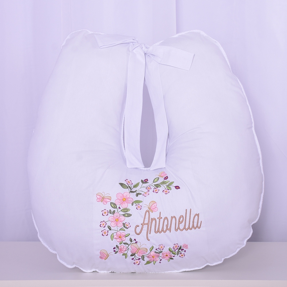 Apoio de Amamentar Personalizado Cecília Branco – 01 Peça