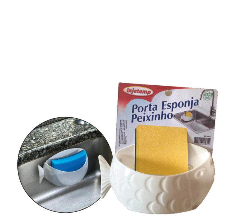ESCORREDOR DE ESPONJA P/ CUBA DE PIA C/ VENTOSA