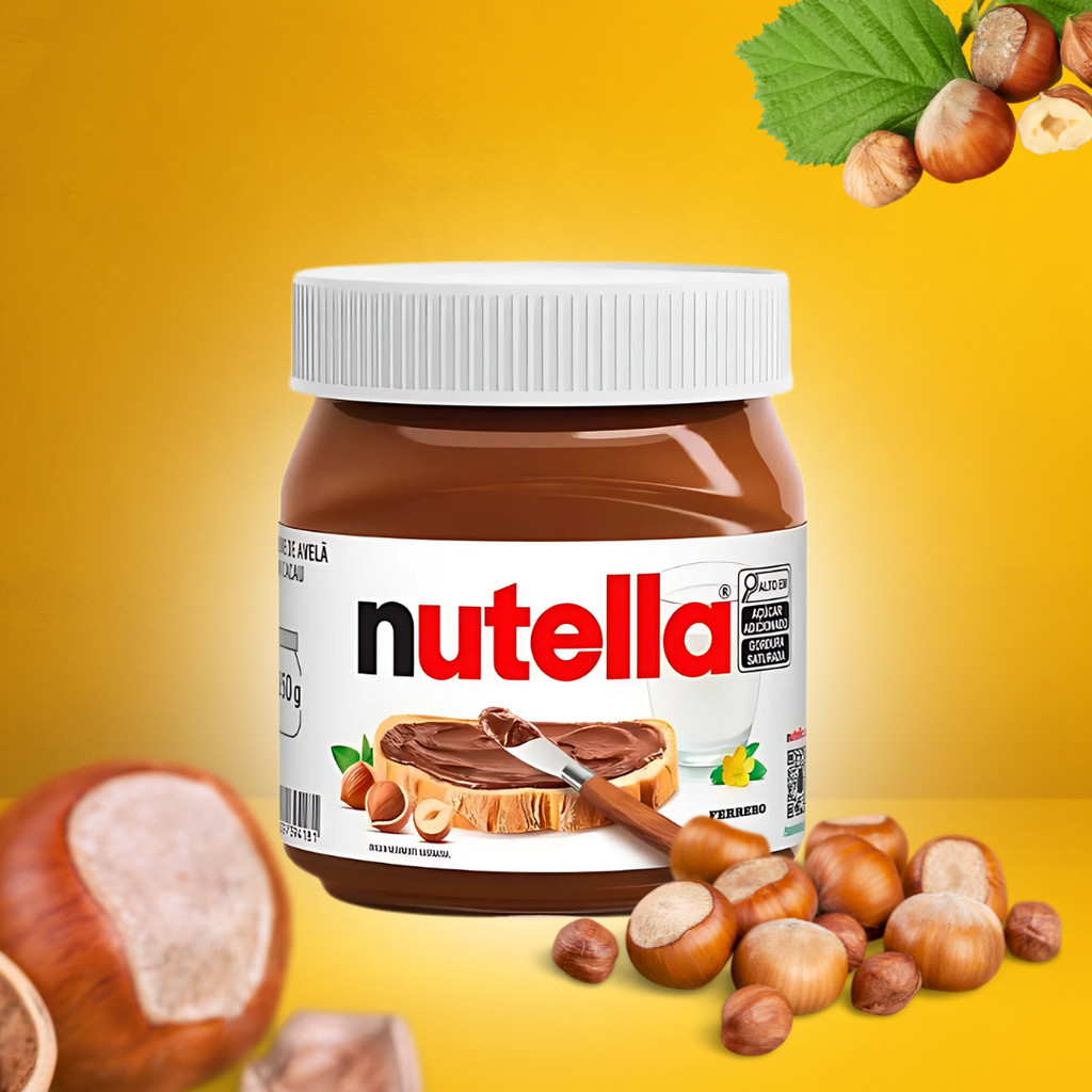 Nutella Creme De Avelã Com Cacau Pote Médio 350g Chocolate Cremoso Saboroso Sobremesa Ferrero