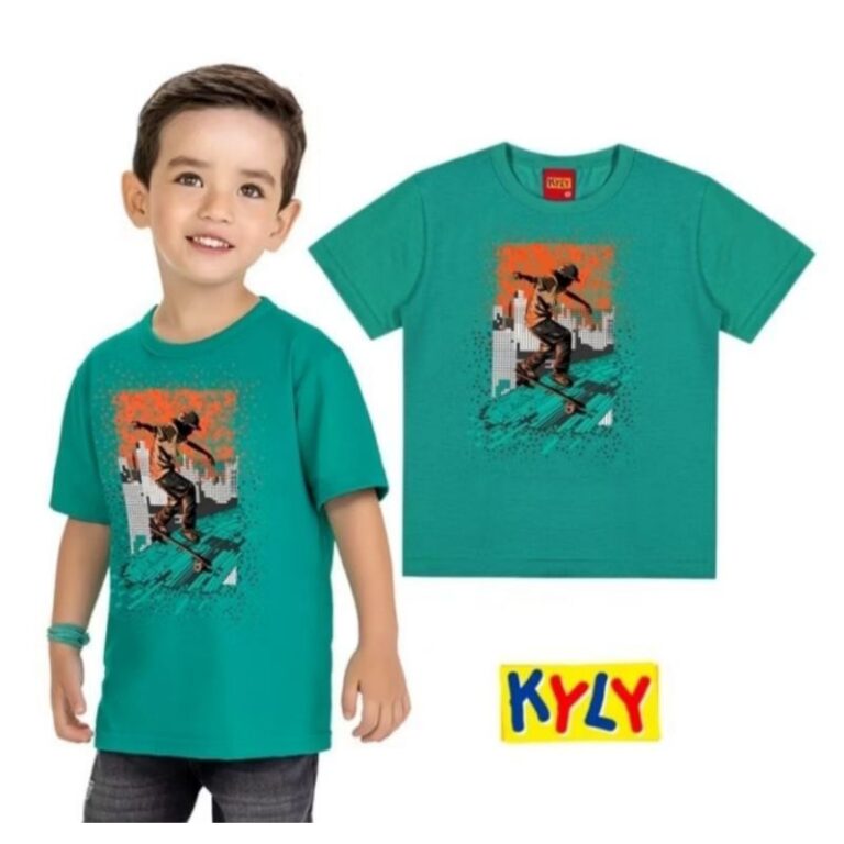 Camiseta infantil menino Verão Kyly 4/8 1000594