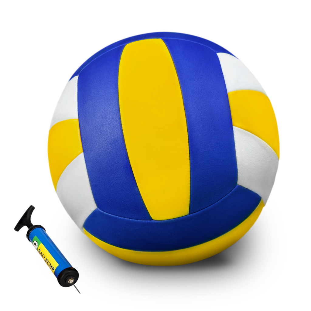 Kit Bola de Vôlei Voleibol Quadra Praia Tamanho Padrão + Bombinha de Ar