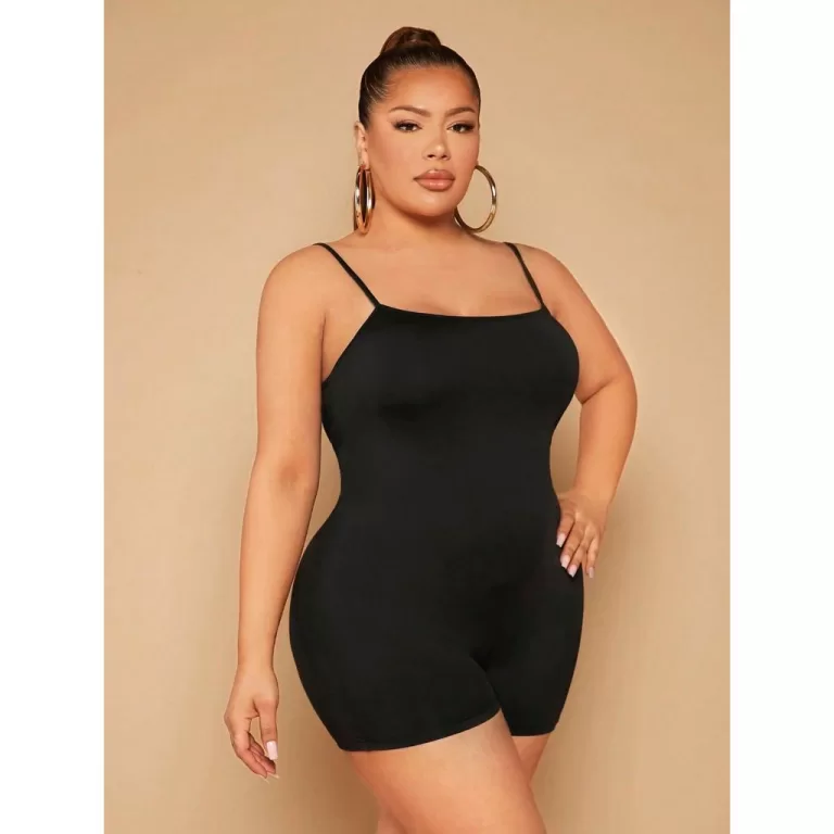 Macaquinho Macacão Plus Size Feminino Estiloso Su