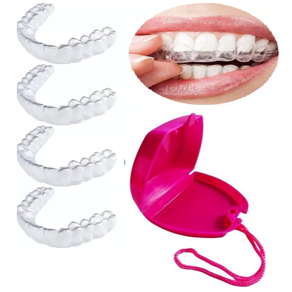 4 Placa de Bruxismo Silicone Moldável Aparelho In