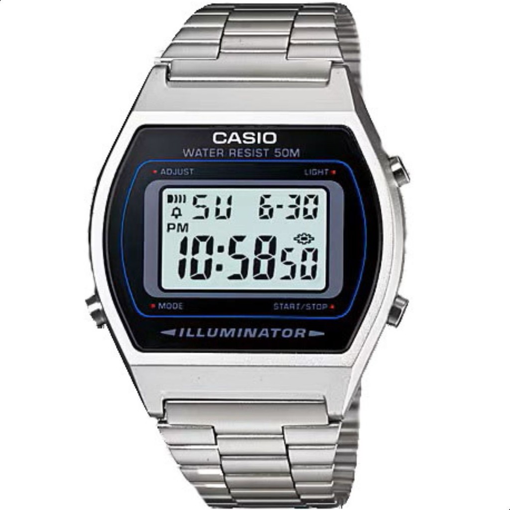 Relógio de Pulso Casio Vintage Digital Homem Esposo Marido Namorado Pai Barato B640WD-1AVDF