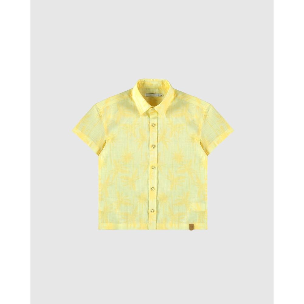 Camisa Infantil Menino Manga Curta Em Algodão Texturizado Malwee Kids