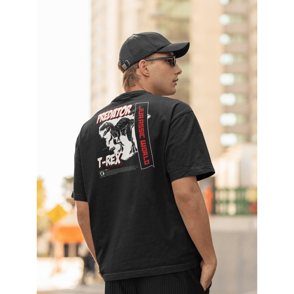 Camisa Camiseta Oversize Streetwear Masculino e Feminino para Treino e Dia a Dia Preto e Off Whte Es