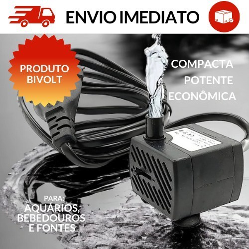 Bomba Submersa Bombinha Motor Para Aquário Fonte 