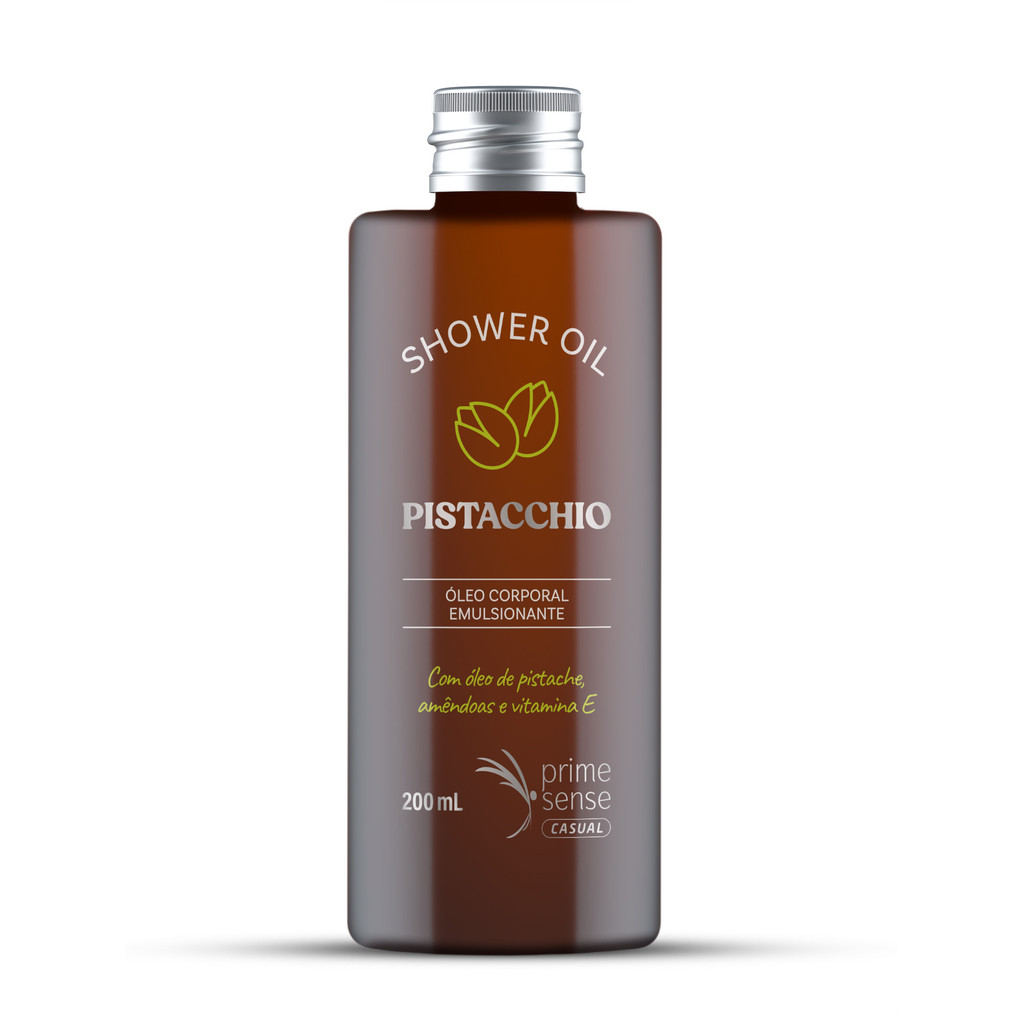 Óleo de Banho Shower Oil Pistacchio Emulsionante – Hidratação e Perfume – Brascare 200ml