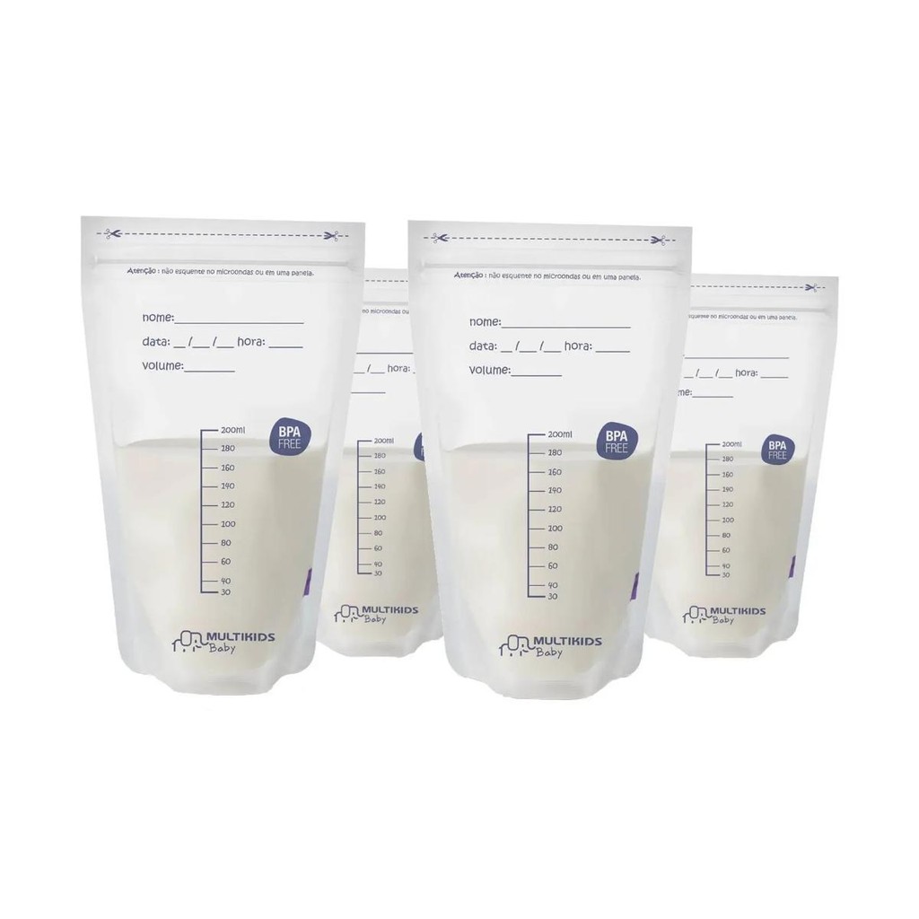 Kit Sacos De Armazenamento De Leite Materno 25 unids