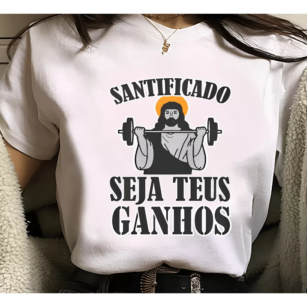 Camiseta Academia Feminina |  Maromba Santificado – Musculação