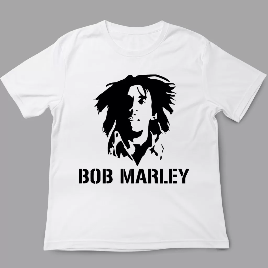 Camiseta Cantor – Bob Marley Musica Reggae Branca – Envio Imediato