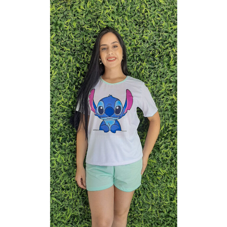 Pijama Feminino Adulto De Calor Animado Desenho St