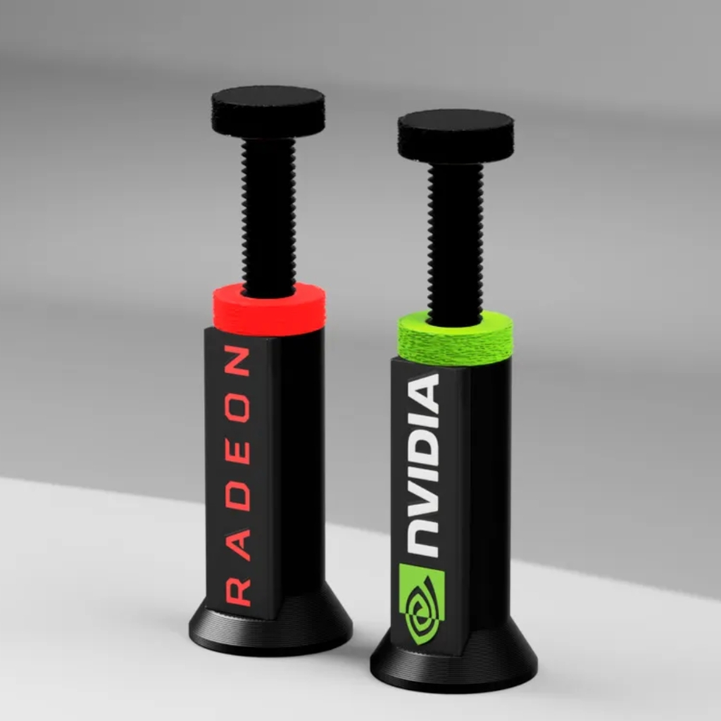 Suporte para Placa de Vídeo GPU Ajustável Radeon Nvidea Preto Branco Universal Ajuste Altura