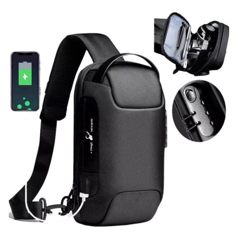 Bolsa Masculina Pochete Transversal Couro Ombro Im