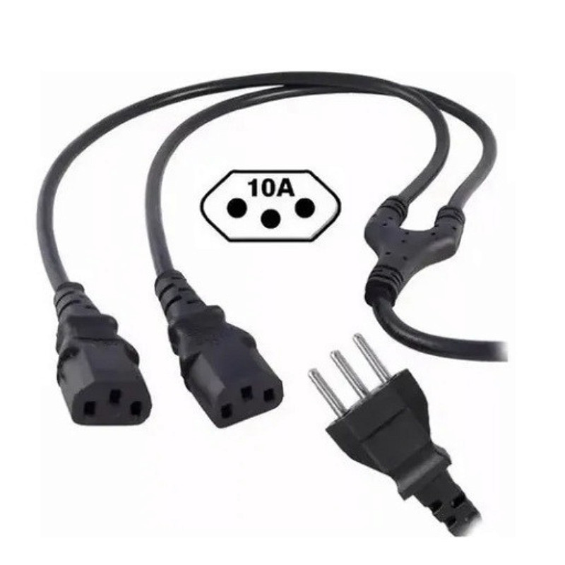 Cabo de Força Tripolar em Y 10A  Novo Padrão Brasileiro