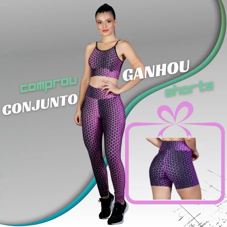 Look Fitness Feminino Academia + Brinde | Modela o
