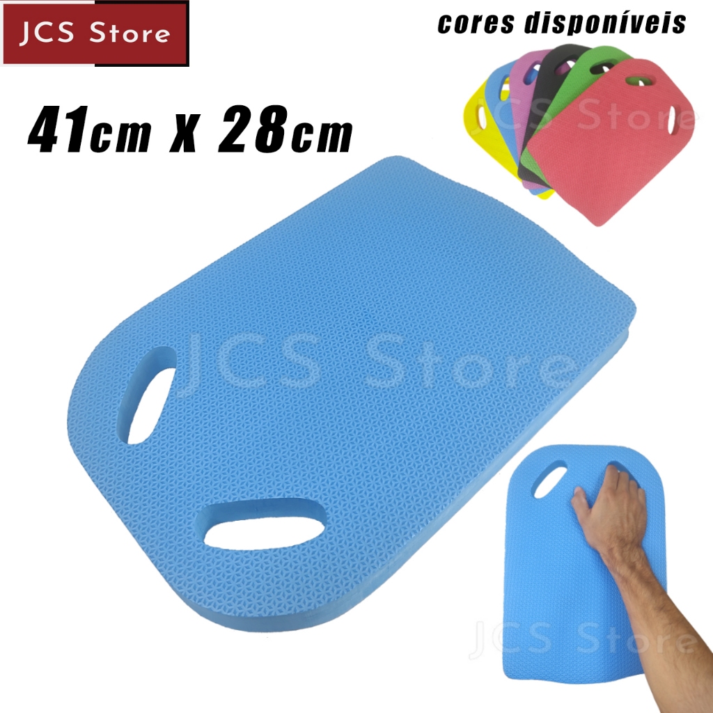 Prancha de Natação EVA Flutuante 41x28x3 Treino Hidroginástica Exercícios Aquáticos Piscina Academia
