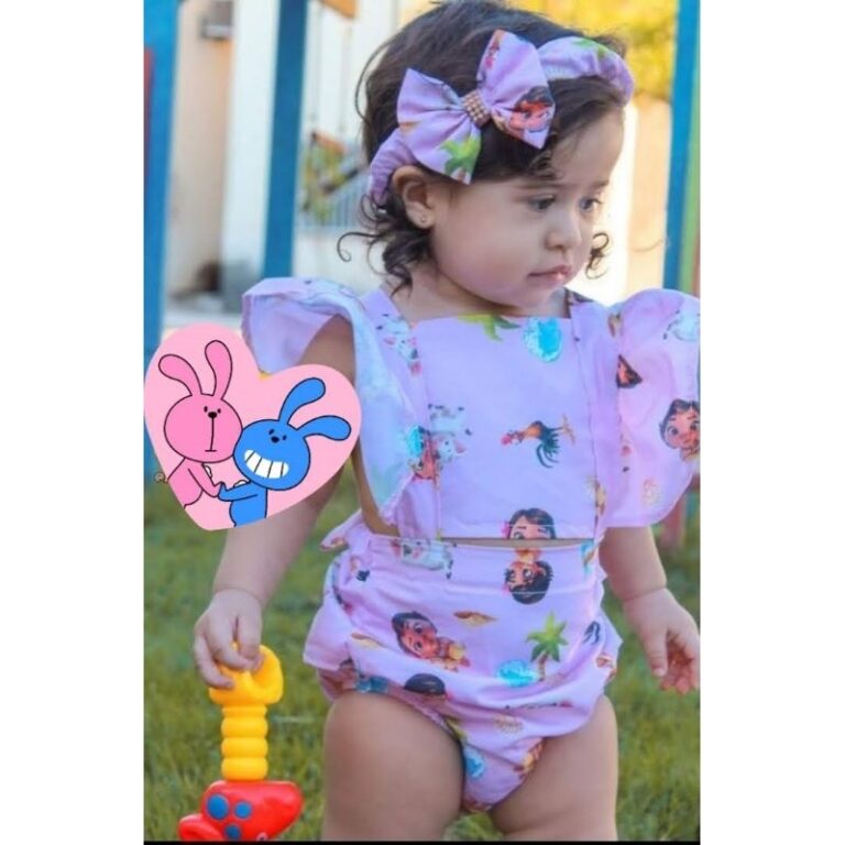 romper body moana veste até 1 ano