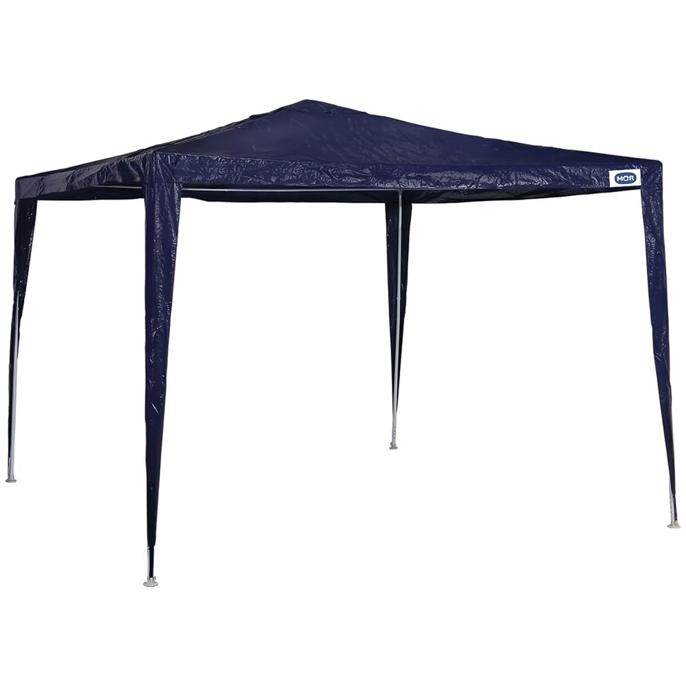 Tenda de Praia Mor Gazebo Azul Polietileno 3×3 Metros Desmontável