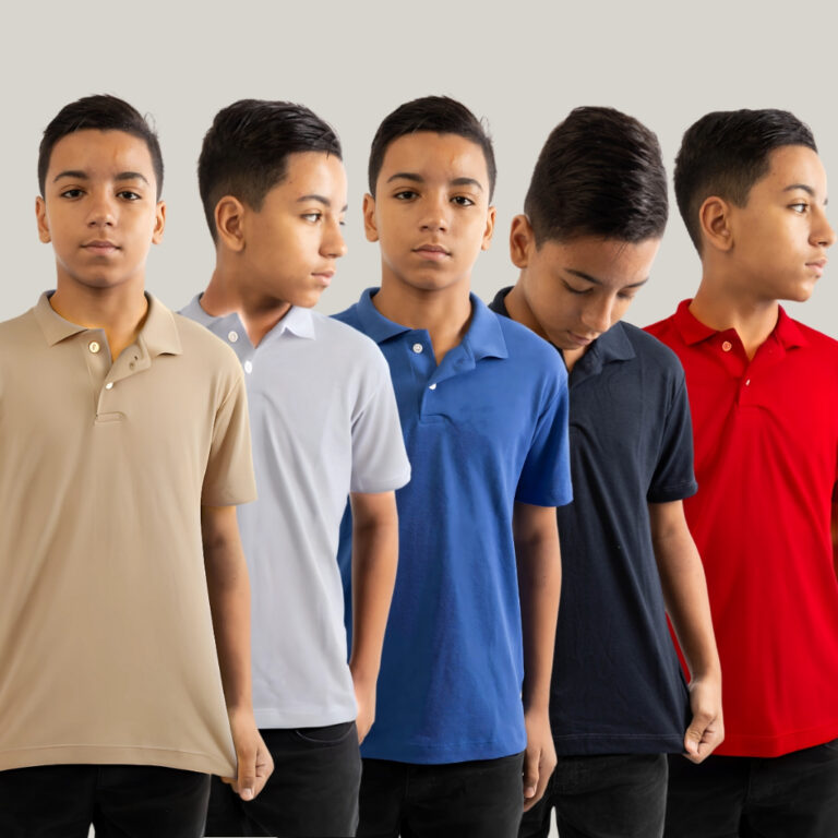 Kit 3 Camisa Básica Polo Infantil Juvenil lisa
