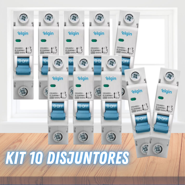 Kit Disjuntores Monopolar Curva C Elgin de 6a até