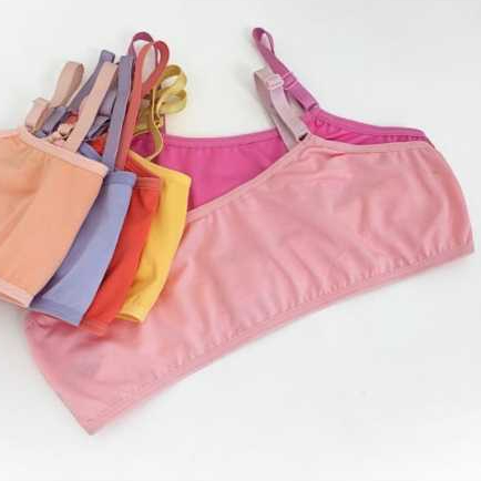 KIT COM 05 SUTIÃ TOP SEM BOJO COM ALÇA DE REGULA
