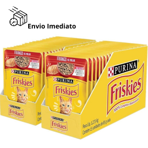 KIT 2 Caixas Sachê Para Gato Adulto Friskies Alim