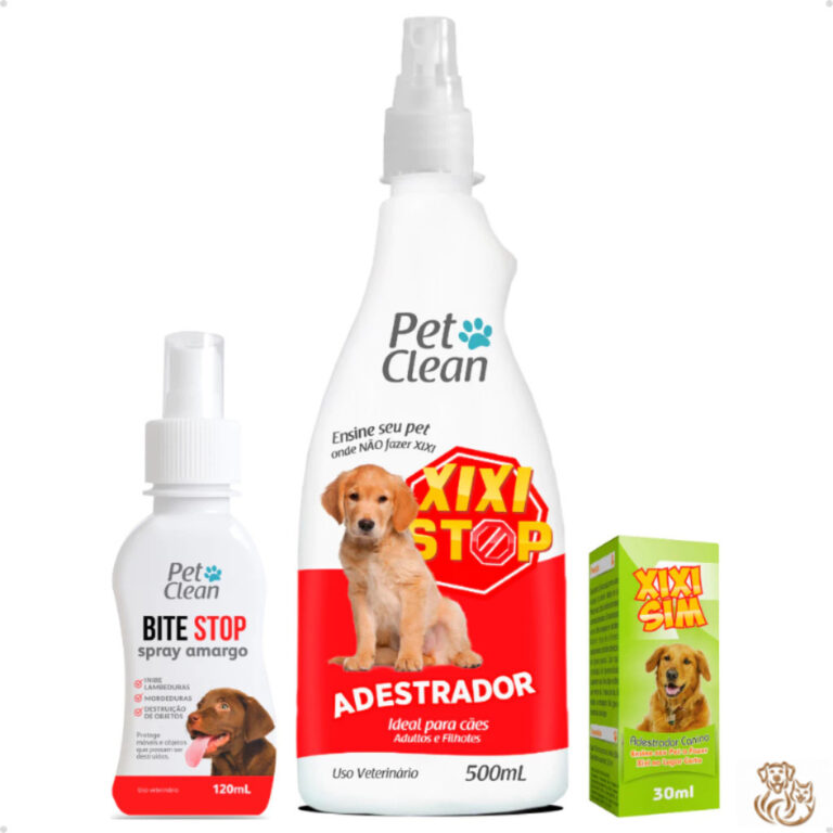 Kit Pet Clean Adestrador Sanitário e Mordida Para