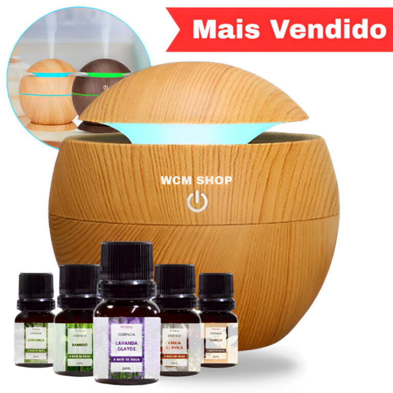 Kit Umidificador Aromatizador Difusor de Ambientes