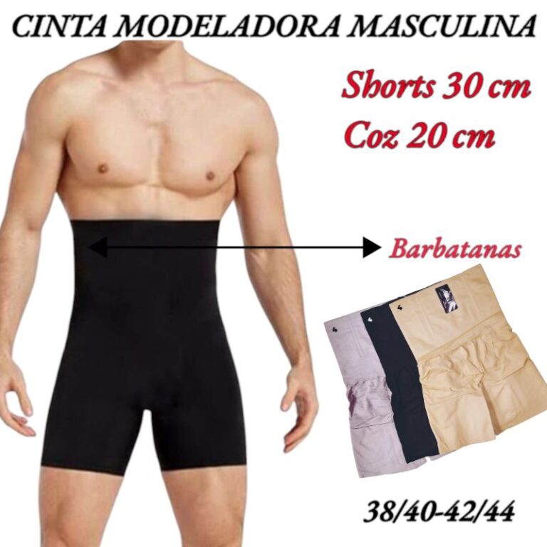 CINTA MODELADORA SHORTS MASCULINA