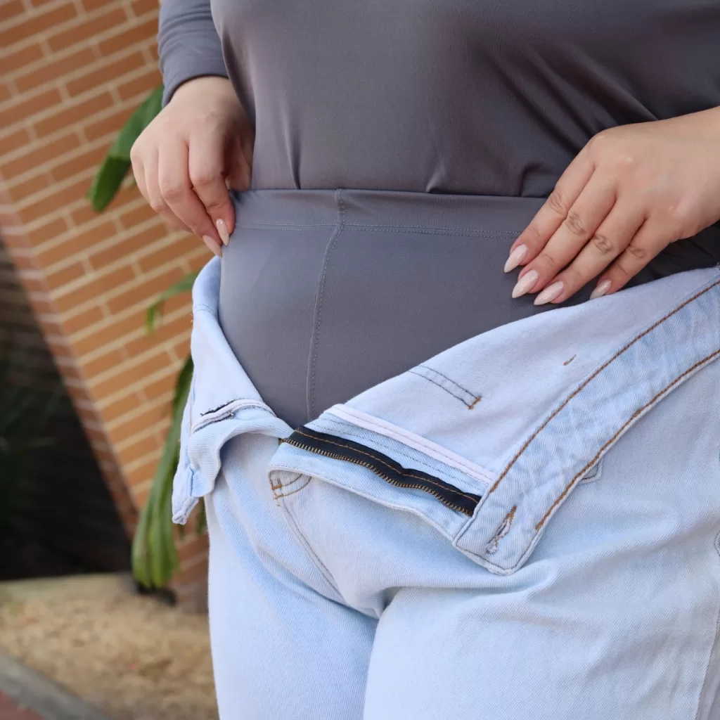 Calça Legging Segunda Pele Térmica Cirola Feminina Plus Size Cós Alto Costura Reforçada 3076A