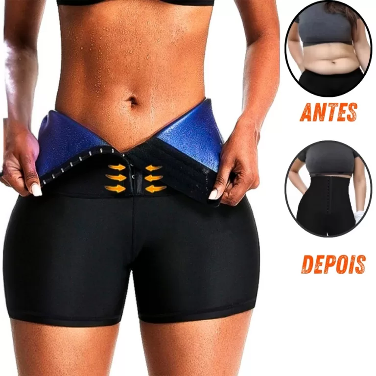 Short Sauna Emagrecimento Body Shaper Queima Gordu