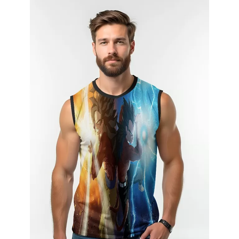 Camiseta Dry Fit Masculina UV 50+ Goku e Vedita Es