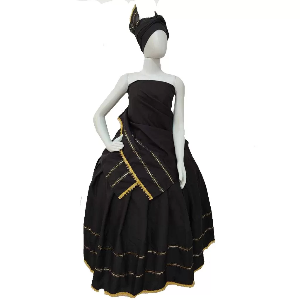 Roupa Feminina Baiana 3pçs Pomba Gira Luxo Preta e Vermelha Umbanda Candomblé Modelos