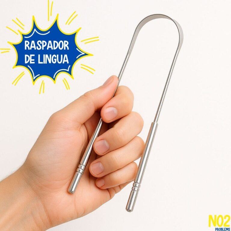 Raspador Limpador Língua Aço Inox NO2PROBLEMS Sa